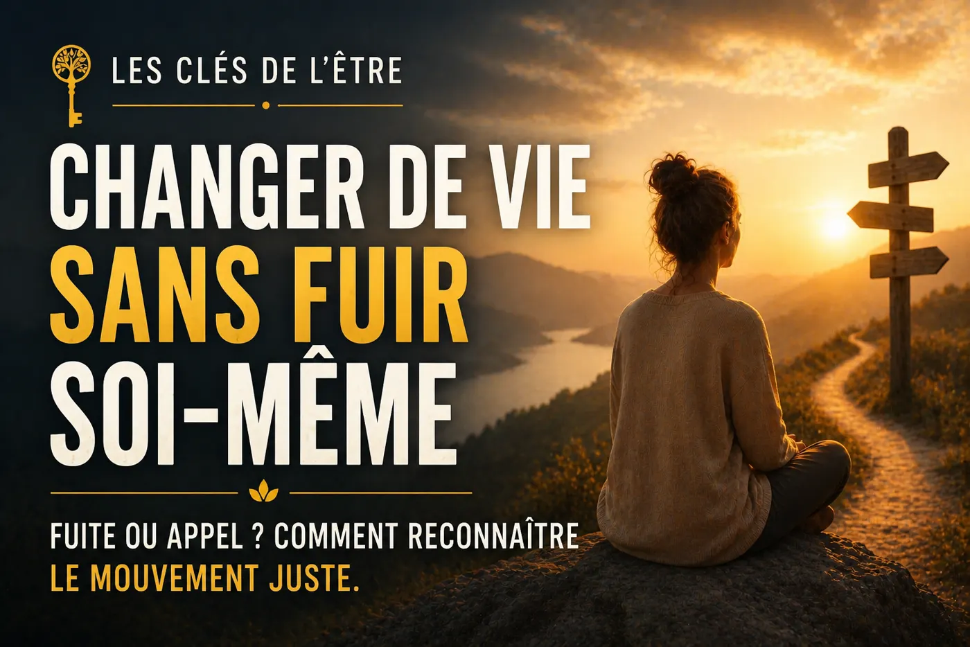 Changer de vie sans fuir soi-même : comment reconnaître le mouvement juste